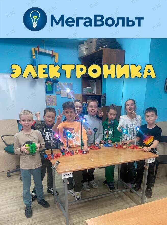 Пробные занятия по электронике и столярному делу для детей (МегаВольт)